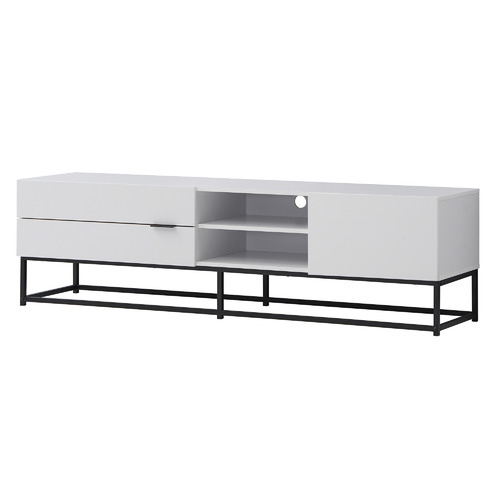 White Jeremy Large Entertainment Unit
