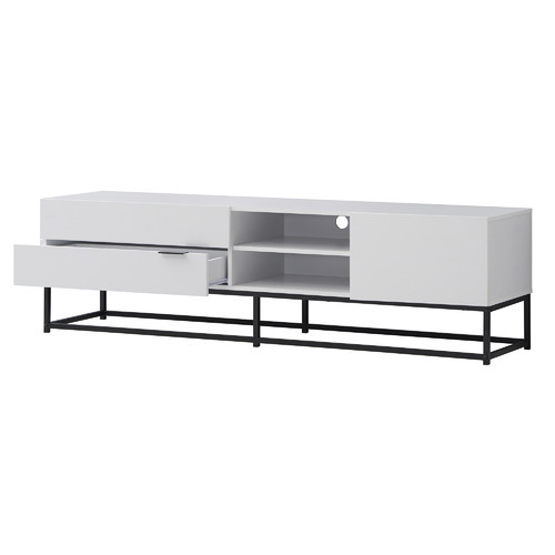 White Jeremy Large Entertainment Unit