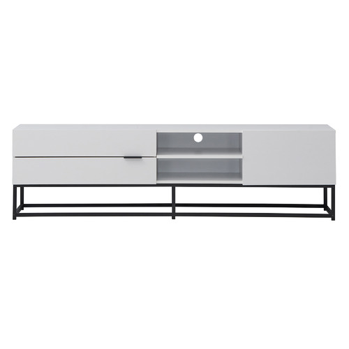 White Jeremy Large Entertainment Unit