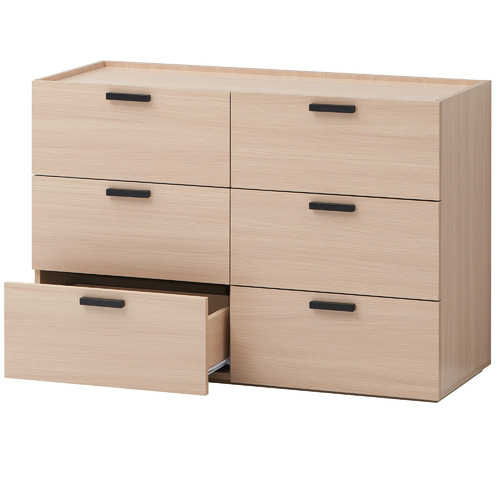 Light Oak Marriott 6 Drawer Chest
