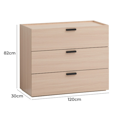 Light Oak Marriott 3 Drawer Chest