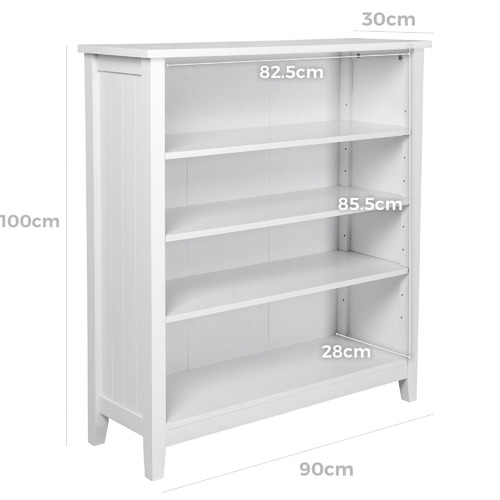 Core Living Glacier 4 Tier Bookcase Temple & ster