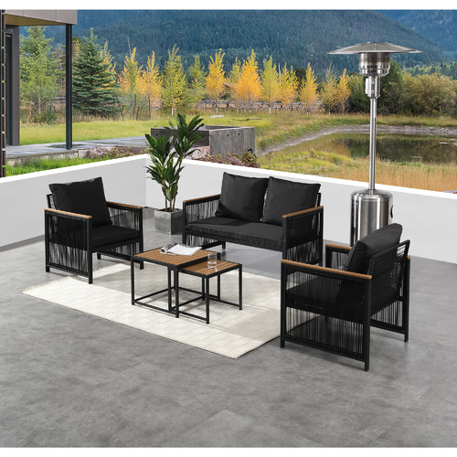 4 Seater Roselle Outdoor Nesting Table & Sofa Set