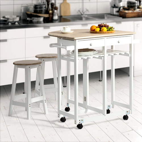 Core Living 2 Seater Gary Kitchen Table & Stool Set Temple & ster