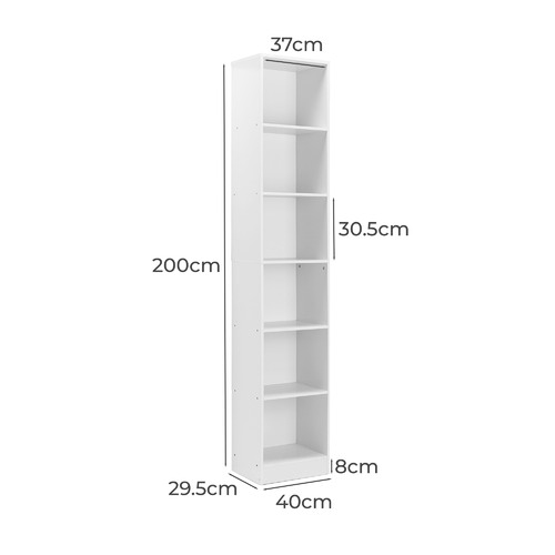 Belle-40cm-6-Tier-Bookcase