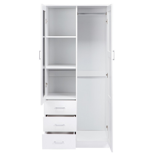 Diya 3 Drawer 2 Door Wardrobe