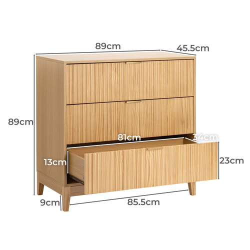 Decoris 3 Drawer Chest
