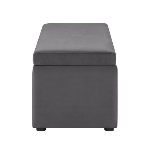 Core Living Beryl Velvet Storage Ottoman Bench Temple & ster