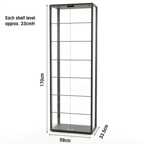 Waldo 2 Door Glass Display Cabinet