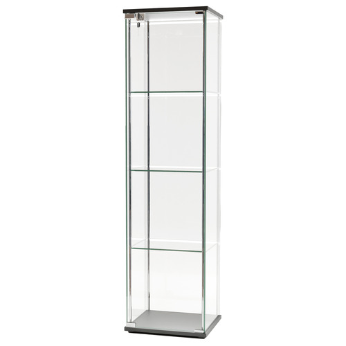 Core Living West 4 Tier Glass Display Cabinet with LED | Temple & Webster