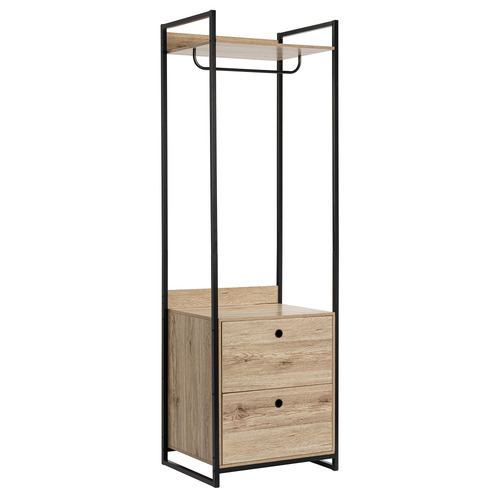 Hensley 2 Drawer Open Wardrobe