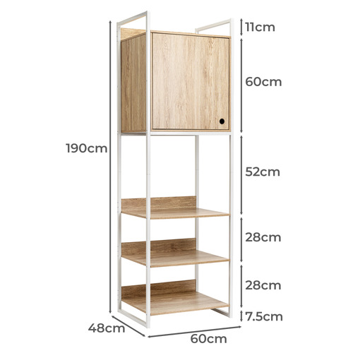 Hensley 4 Shelf Wardrobe