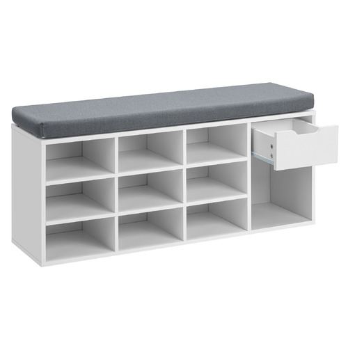 Core Living Sloane 1 Drawer Shoe Storage Bench | Temple & Webster