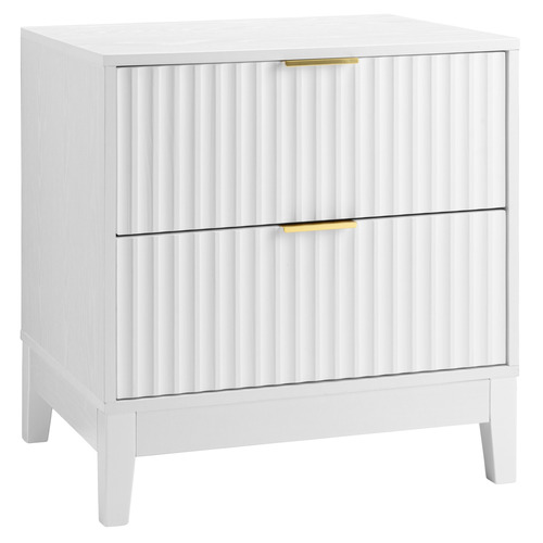 Decoris-2-Drawer-Ribbed-Bedside-Table