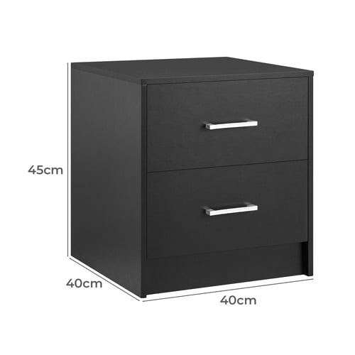 Griffin 2 Drawer Bedside Table
