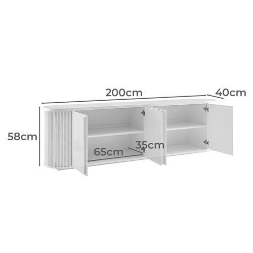 Caleigh 4 Door Entertainment Unit