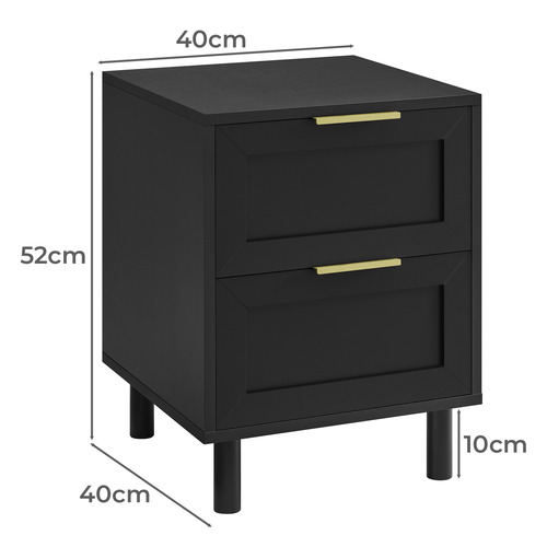 Elijah 2 Drawer Bedside Table