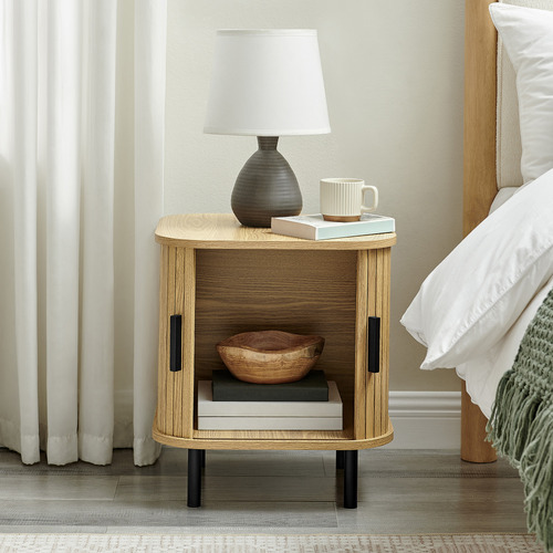 Callix 2 Door Bedside Table