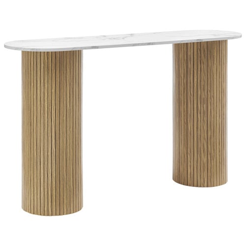 Ragnar Faux Marble Console Table