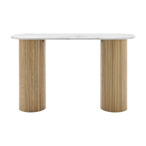 Ragnar Faux Marble Console Table