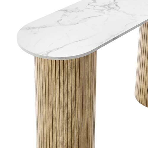 Ragnar Faux Marble Console Table