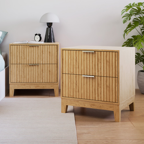 Decoris-2-Drawer-Ribbed-Bedside-Tables