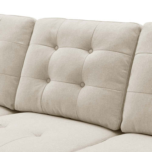 Curtis 3 Seater Upholstered Storage Sofa Bed with Chaise