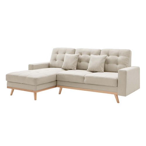 Curtis 3 Seater Upholstered Storage Sofa Bed with Chaise