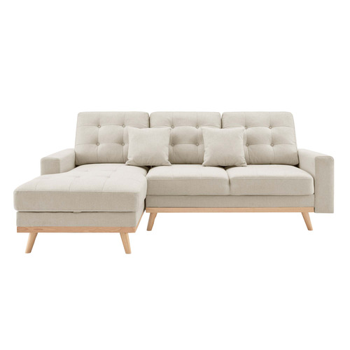 Curtis 3 Seater Upholstered Storage Sofa Bed with Chaise