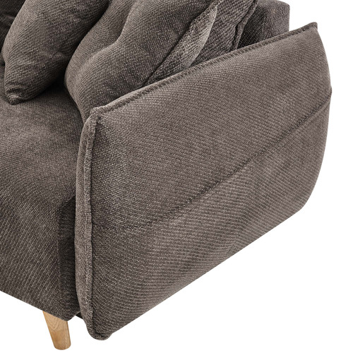 Thomas 3 Seater Upholstered Storage Sofa Bed with Chaise