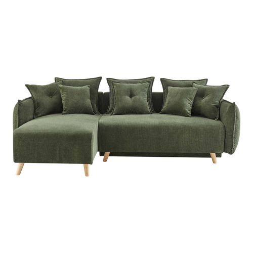 Thomas 3 Seater Upholstered Storage Sofa Bed with Chaise