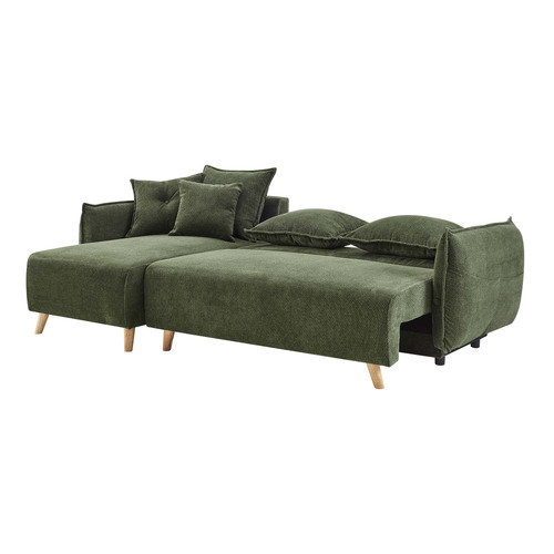 Thomas 3 Seater Upholstered Storage Sofa Bed with Chaise