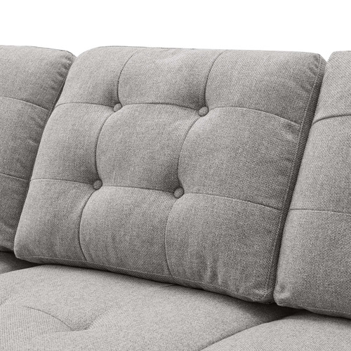 Curtis 3 Seater Upholstered Storage Sofa Bed with Chaise
