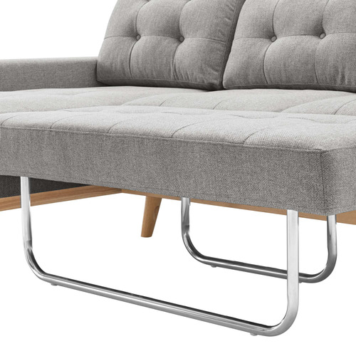 Curtis 3 Seater Upholstered Storage Sofa Bed with Chaise