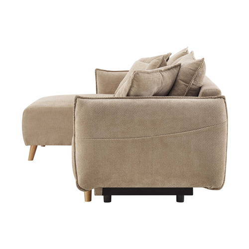 Thomas 3 Seater Upholstered Storage Sofa Bed with Chaise