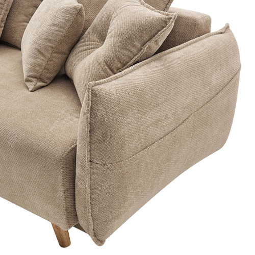 Thomas 3 Seater Upholstered Storage Sofa Bed with Chaise