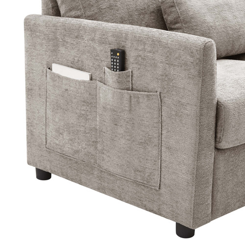 Saule 3 Seater Upholstered Storage Sofa