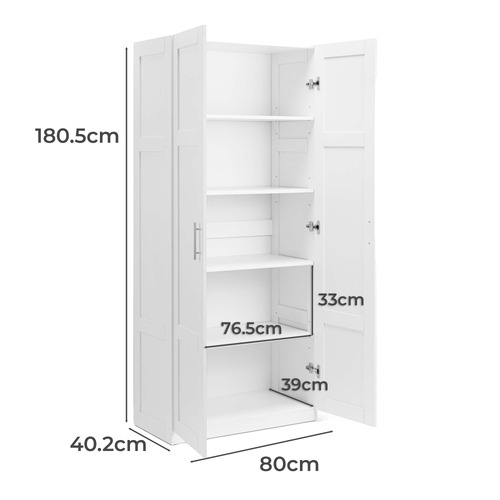 Morana 2 Door 5 Shelf Cupboard