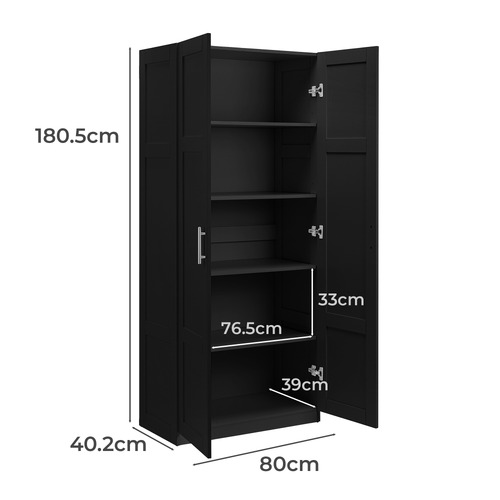 Morana 2 Door 5 Shelf Cupboard