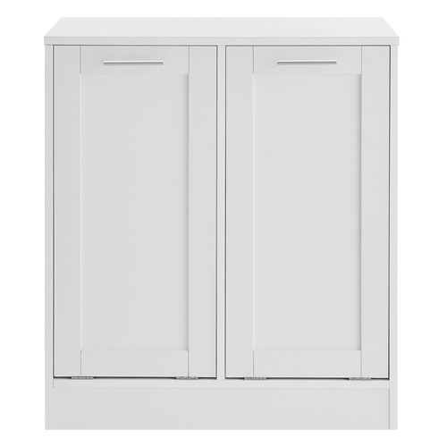 White Morana 2 Door Laundry Hamper