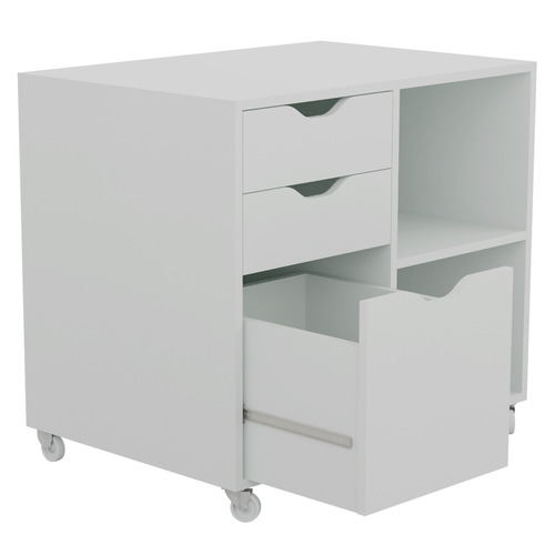 Reuben 3 Drawer 2 Shelve Filing Cabinet