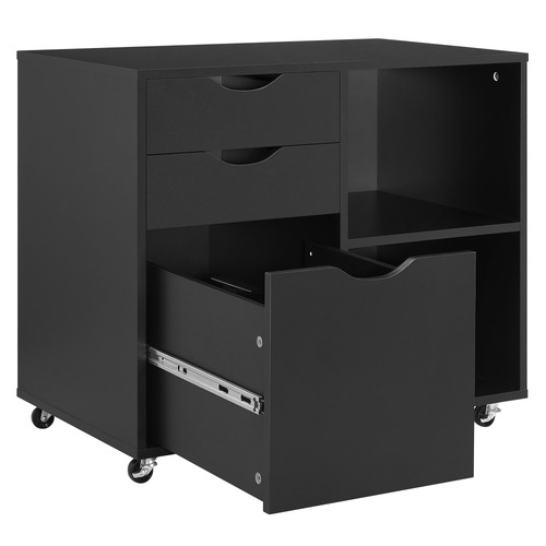 Reuben 3 Drawer 2 Shelve Filing Cabinet