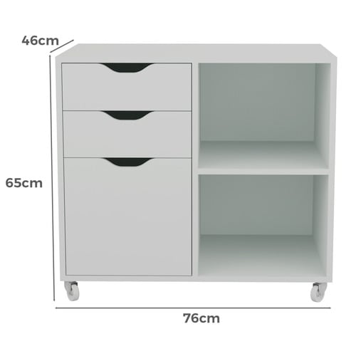 Leola 3 Drawer Filing Cabinet