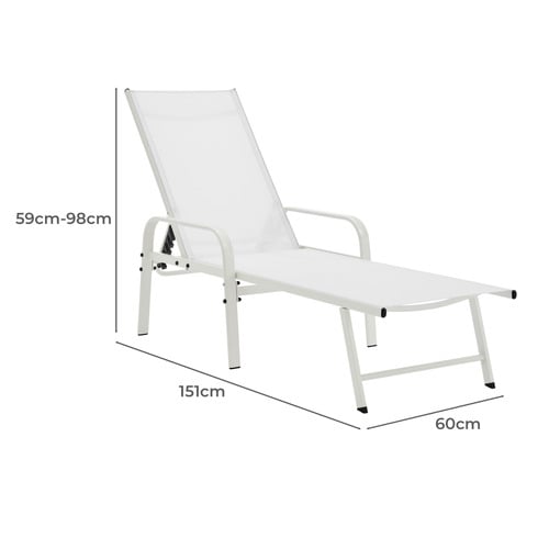Kagan Steel Sun Lounger