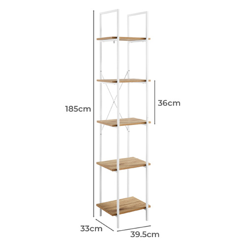 Alliya II 5 Tier Bookshelf