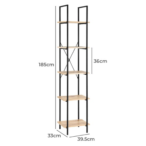 Alliya II 5 Tier Bookshelf