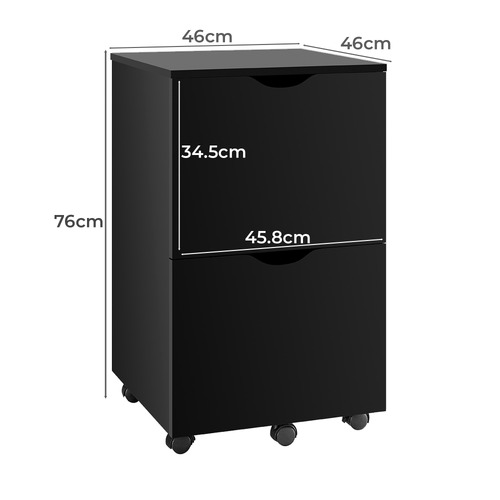 Leola 2 Drawer Mobile Pedestal