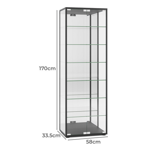 Waldo 2 Door Glass Display Cabinet