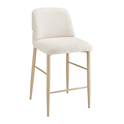 Beige Elara Upholstered Bar Stools