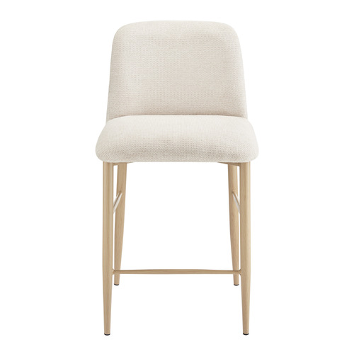Beige Elara Upholstered Bar Stools